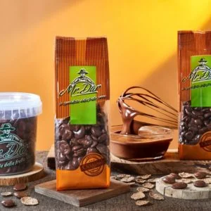 Bran flakes covered with milk chocolate