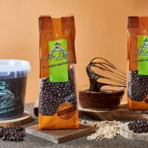 Dark chocolate almond diced