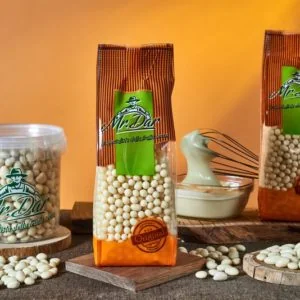 Granella di wafer ricoperta al cioccolato bianco