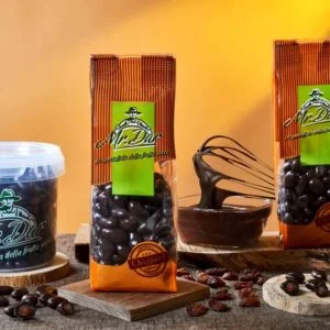 Raisins covered with dark chocolate